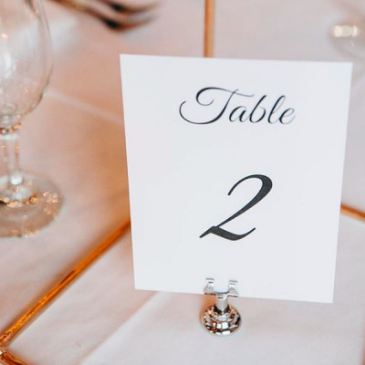 Table number with stand