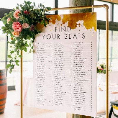 Find your seat sign